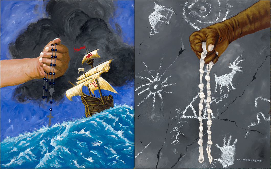 Dyptich: (Left) titled: 