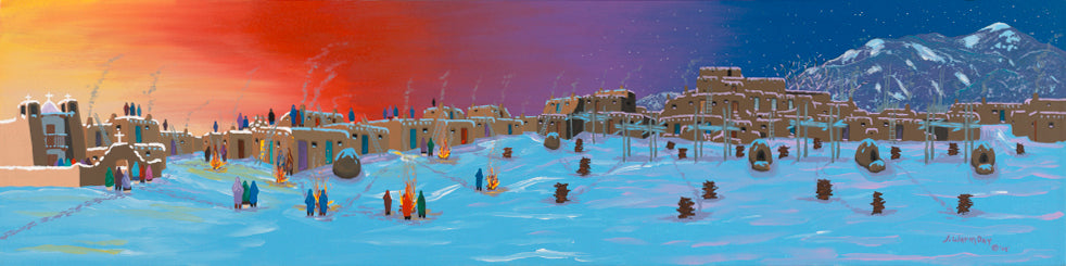 "Christmas Eve at Taos Pueblo"